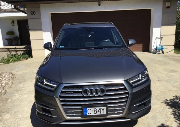 Audi Q7 cena 152000 przebieg: 72300, rok produkcji 2018 z Toruń małe 277